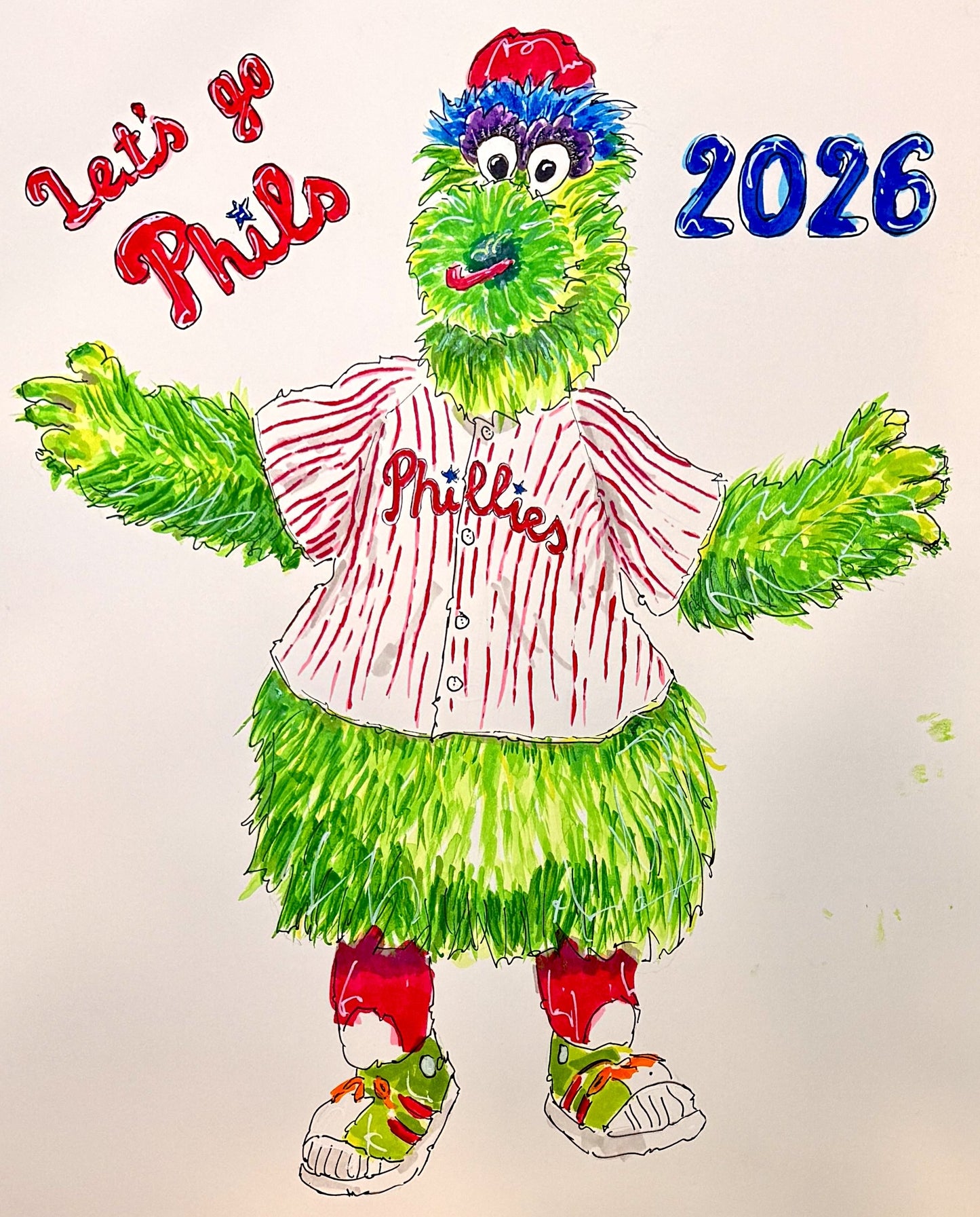 FRAMED 12x16 Phillie Phanatic 2026 (Limited Edition)