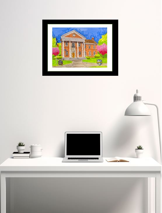 Framed Giclee Print - Delta Kappa Epsilon, University of Rochester (12x16)