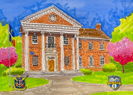 Unframed Giclée Print - Delta Kappa Epsilon, University of Rochester (12x16)