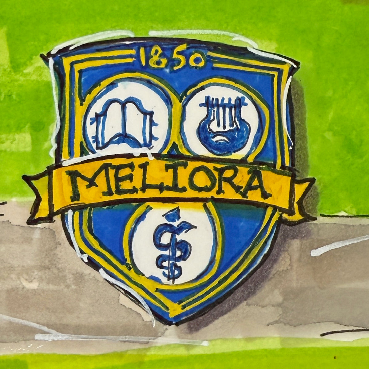 Unframed Giclée Print - Delta Kappa Epsilon, University of Rochester (12x16)