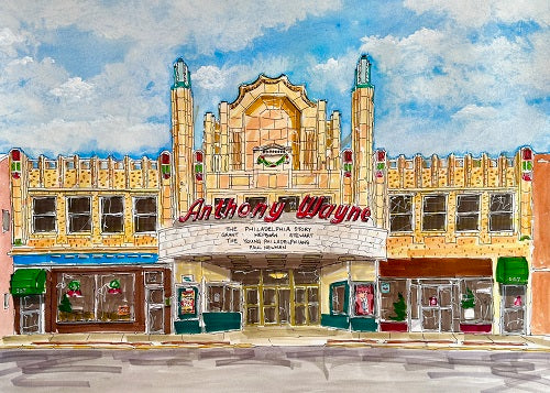 Framed Giclée Print - Anthony Wayne Theater (12"x16")