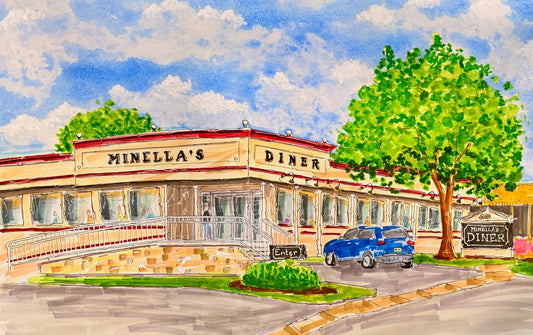 Unframed Giclée Print - Minella's Diner (12"x16")