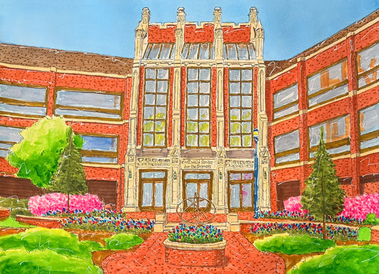 University of Richmond - Gottwald Science Center ORIGINAL PAINTING (18x24)