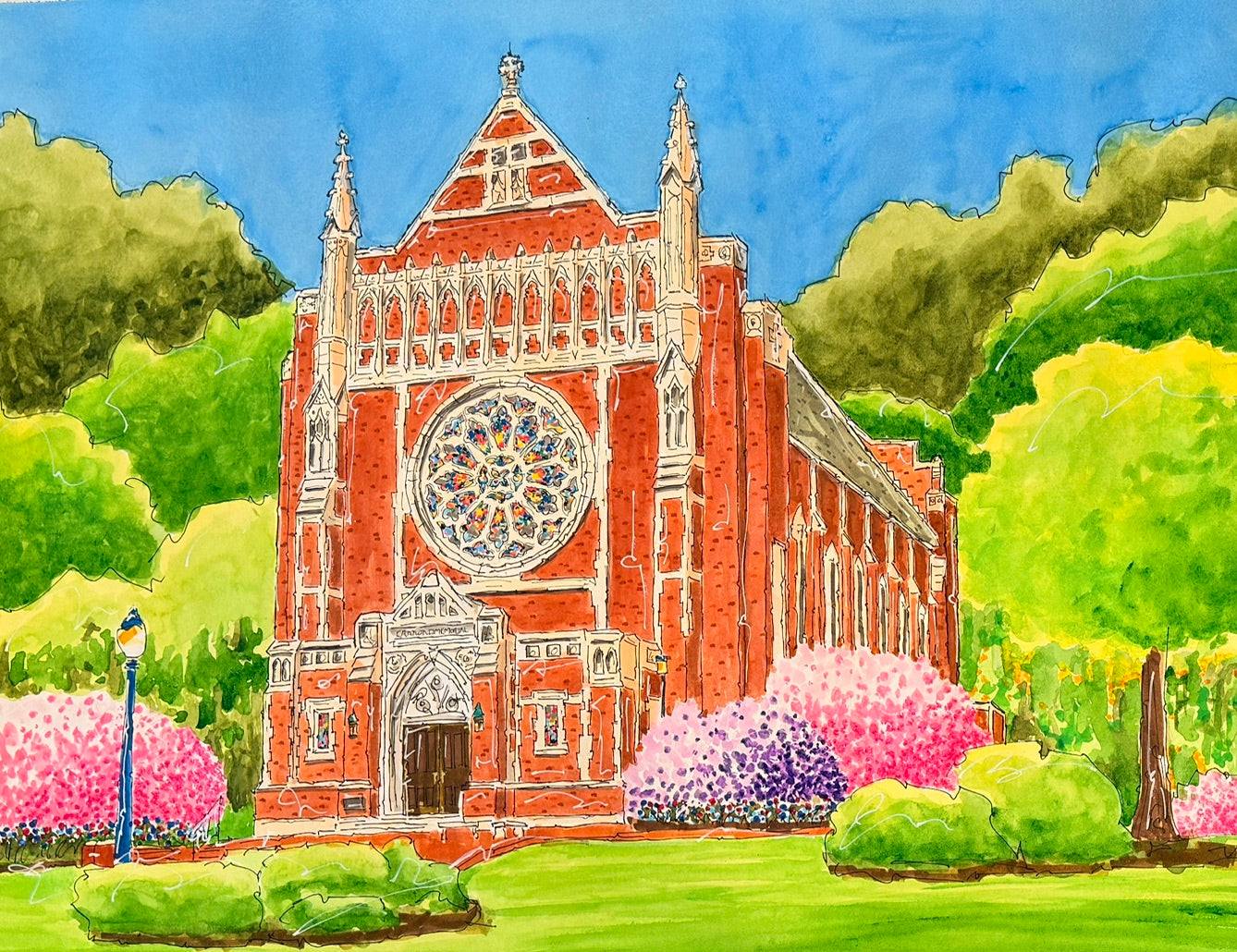 University of Richmond - Cannon Chapel Framed Print (12x16)