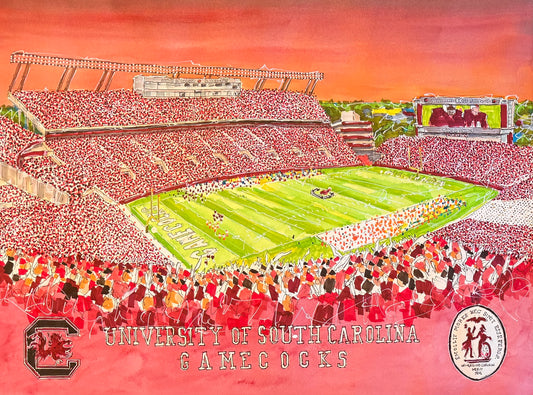 Original Artwork - University of South Carolina (18"x24") *UNFRAMED*