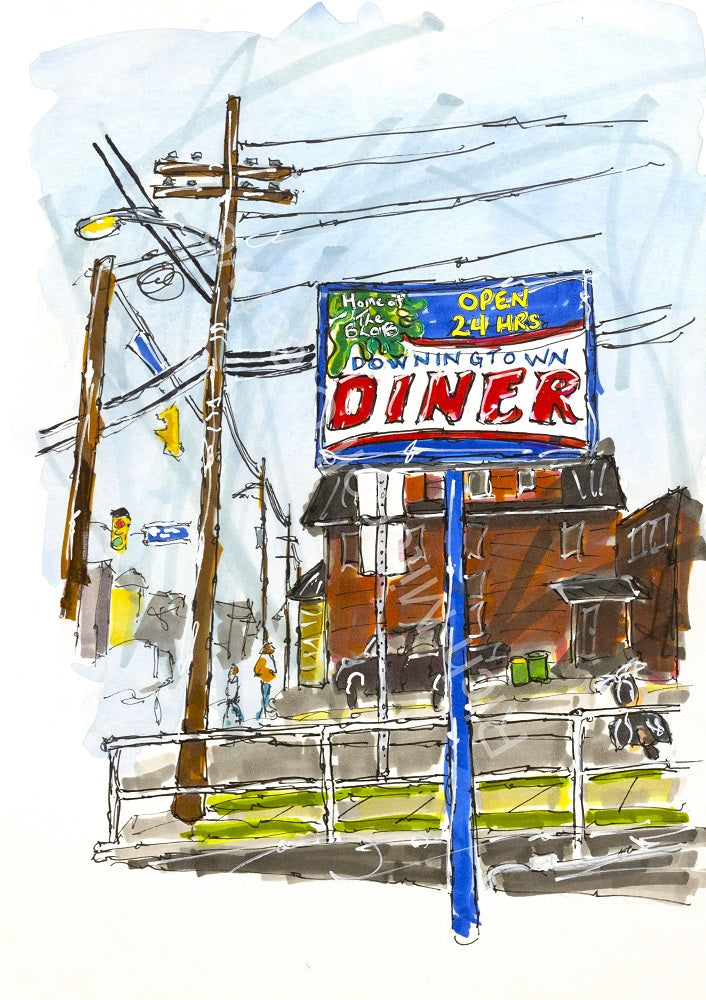 Downingtown Diner Sign, Downingtown, PA